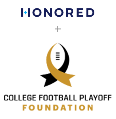 Honored + College Football Playoff Foundation logo